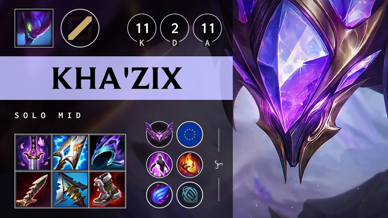 Kha'Zix Mid vs Xerath: Dominating - EUW Master Patch 25.S1.1