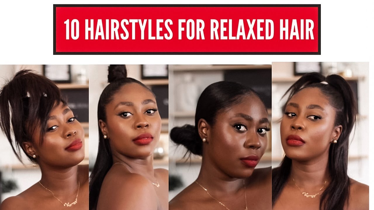 HOW I STYLE MY RELAXED HAIR  |  10 PONYTAIL HAIRSTYLES