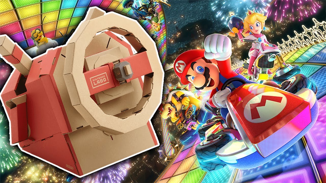 Playing Mario Kart 8 Deluxe with Nintendo Labo