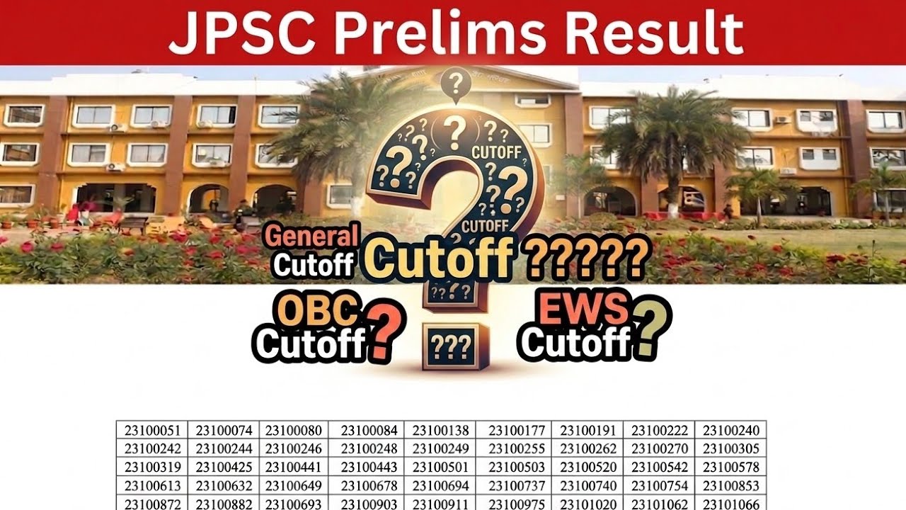 Jpsc prelims final result and final cutoff 