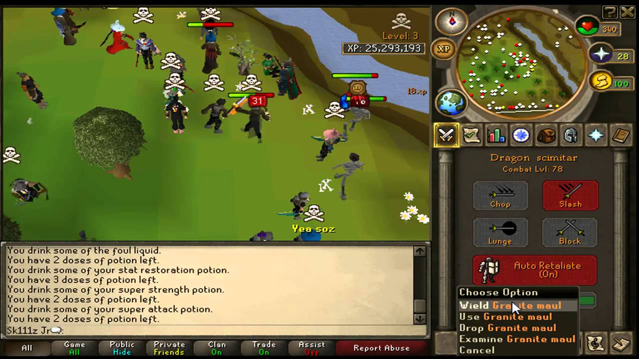 Runescape | Sk111z Jr - Pk Video 2, 99 Str Pure Pking, Hybridding/Dragon Claws/Granite Maul/DDS