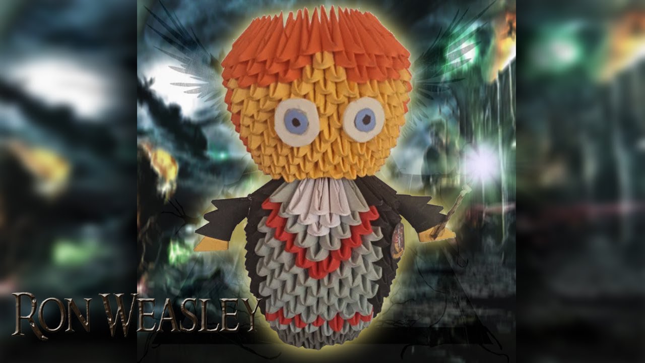 Ron Weasley de Origami 3d - Colección Harry Potter/Origamileo
