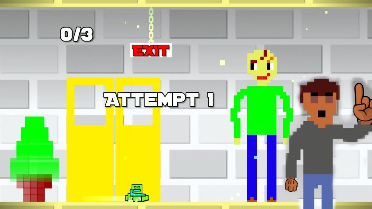If Baldi's Basics was in Geometry Dash