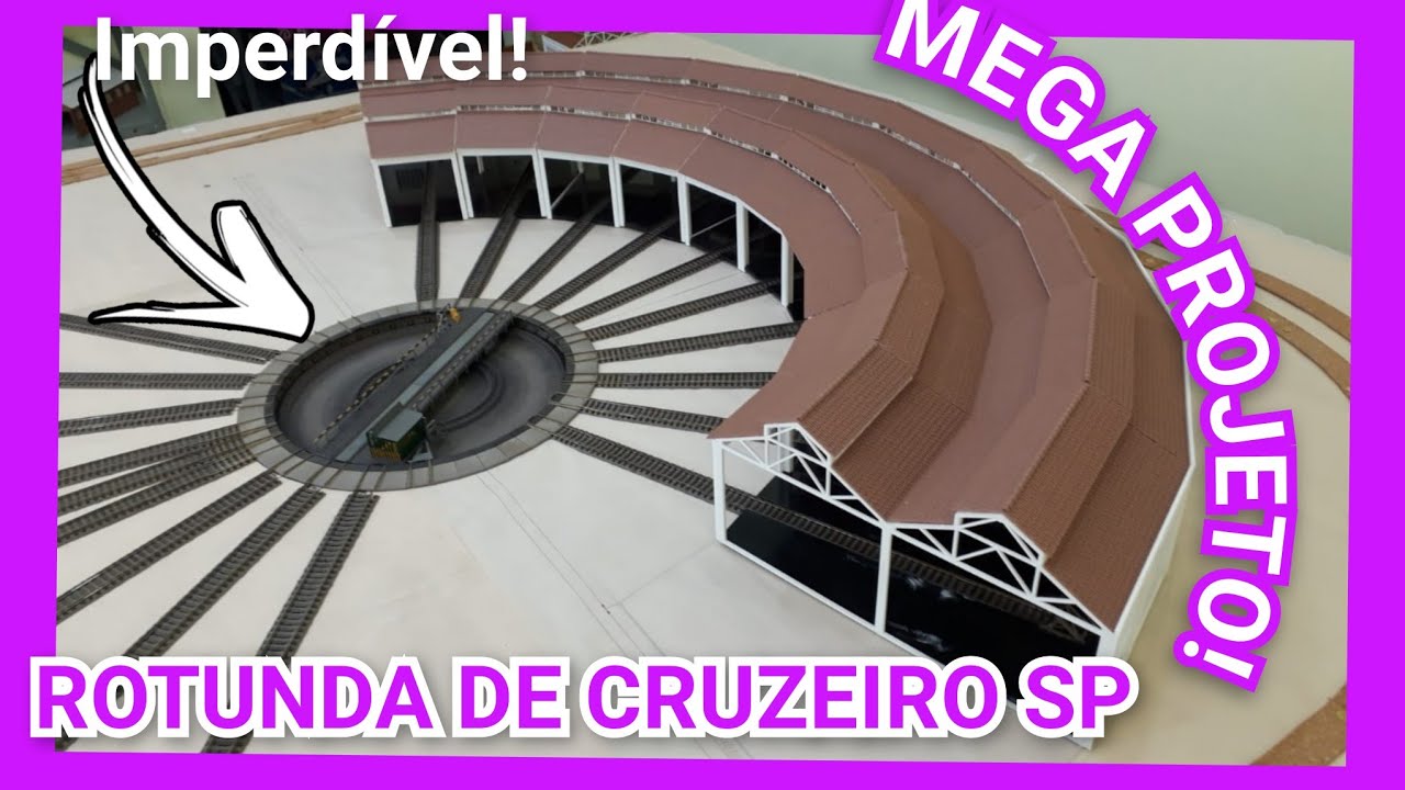 Rotunda de Cruzeiro SP em HO | Mega projeto!