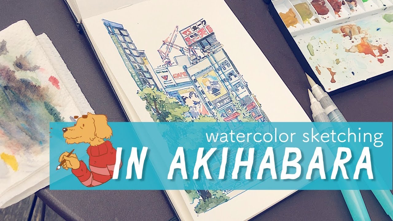 Sketching in Akihabara