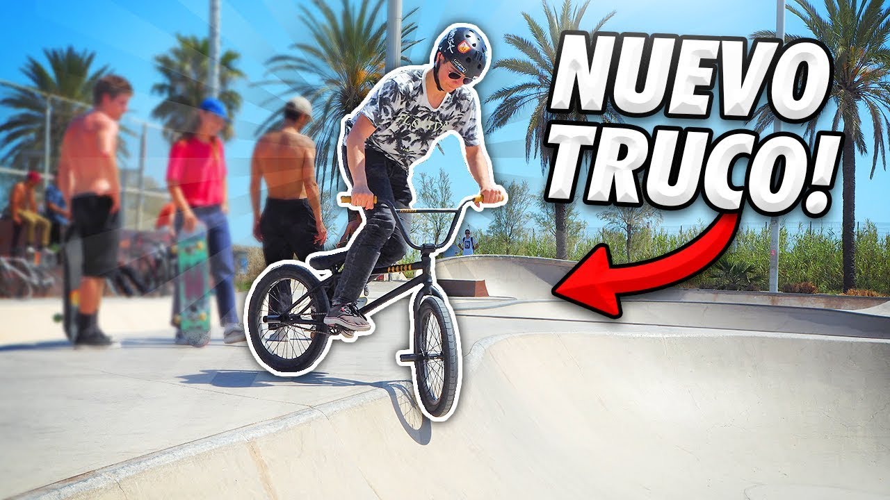 MI HERMANO APRENDE UN TRUCO NUEVO CON SU NUEVA BMX - Lo consigue con pocos intentos!!