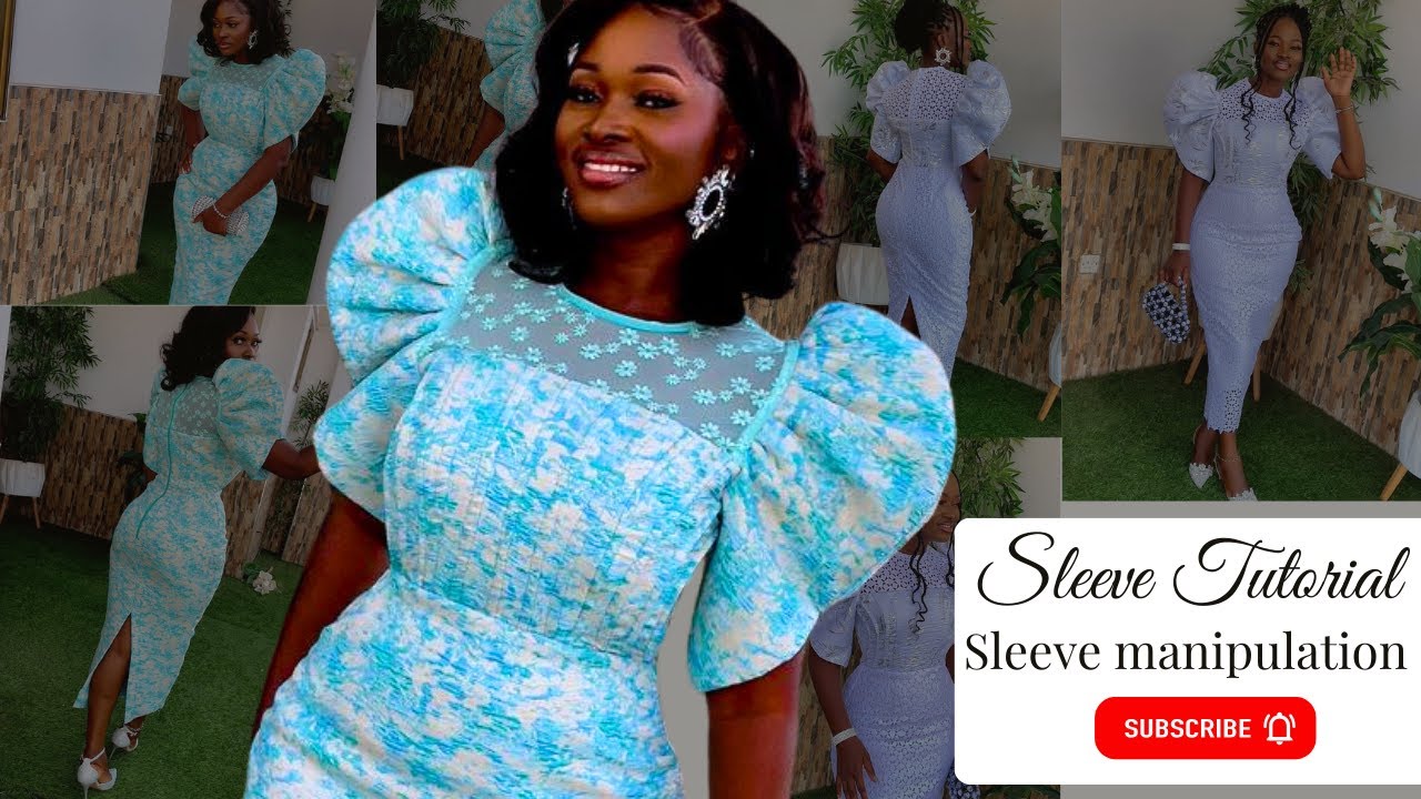 How to Cut and Sew Stylish Structured Pleated Sleeve | Sleeve Manipulation tutorial