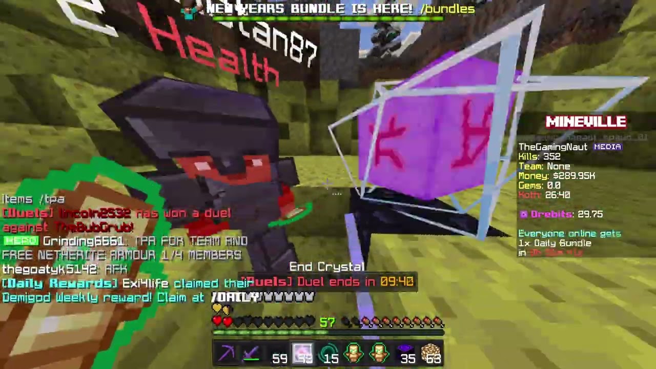 Mineville Megasmp - duels and cpvp (INSANE 1v4!)