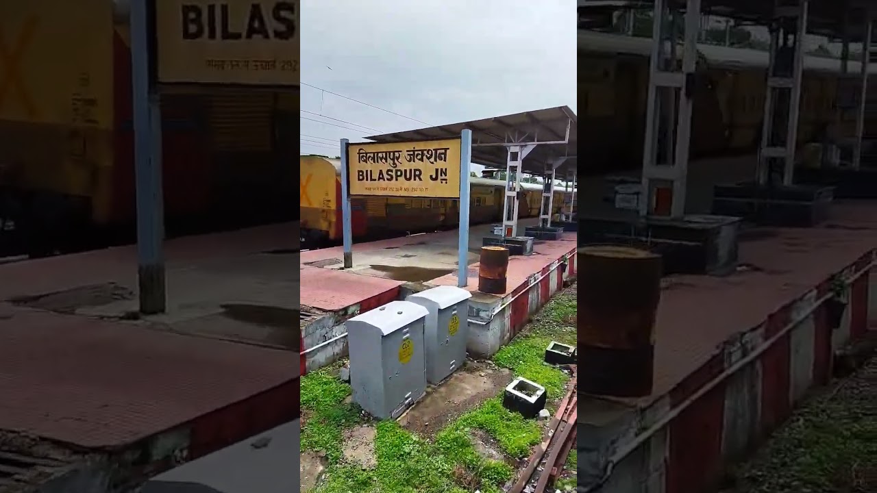 bilaspur railway station 🚉 #shorts #short #bilaspur #railway #train