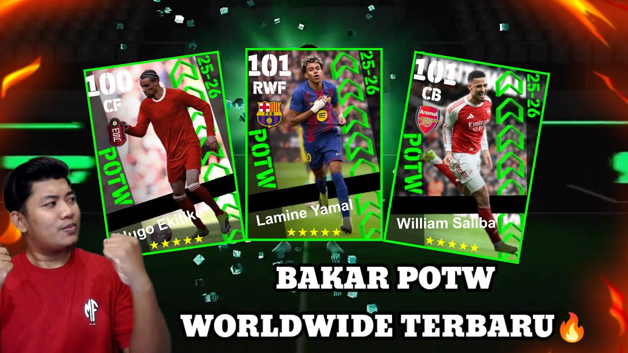 BAKAR POTW WORLDWIDE TERBARU! EFOOTBALL 26 MOBILE