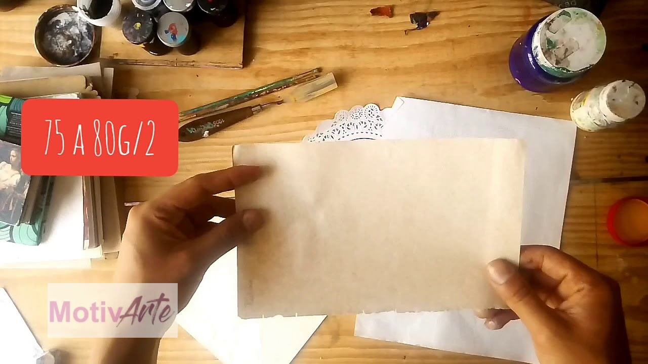TIPOS DE PAPEL ARTISTICO / GRAMAJE DE PAPEL PT1