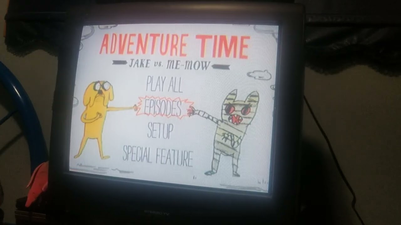 Adventure Time: Jake vs. Me-Mow 2012 DVD Menu Walkthrough