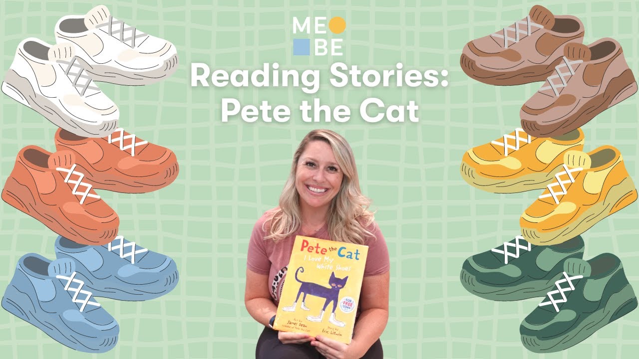 MeBe Reading Stories: Pete the Cat | Speech Therapy Tips