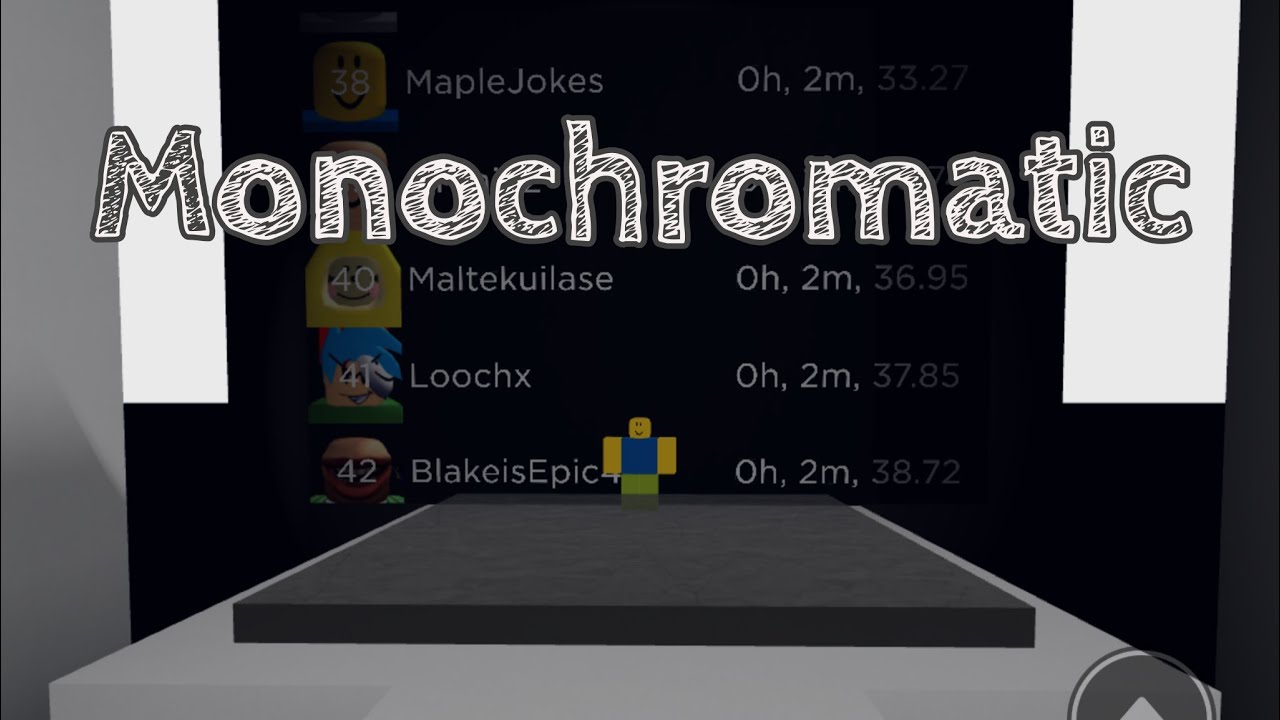 Monochromatic - Completion (mobile) | Tier 8 Obby by Macalads