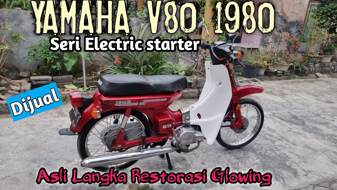 Ready ❗️ Yamaha V80 1980 asli seri langka electric starter (dobel stater)  || wa 083111189985 📲