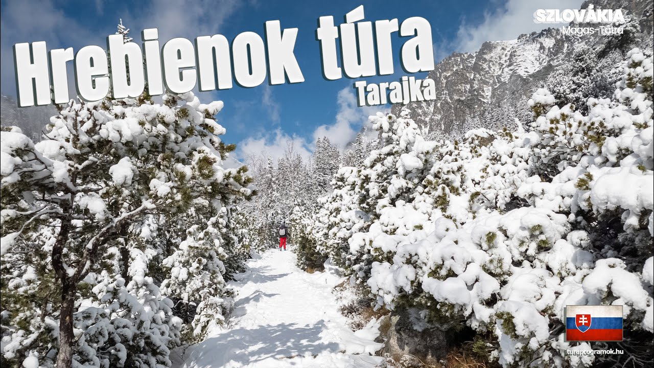 🇸🇰 Hrebienok (Tarajka) túra 4K | Turaprogramok.hu | Tarpataki-vízesések a Magas-Tátrában ❄️
