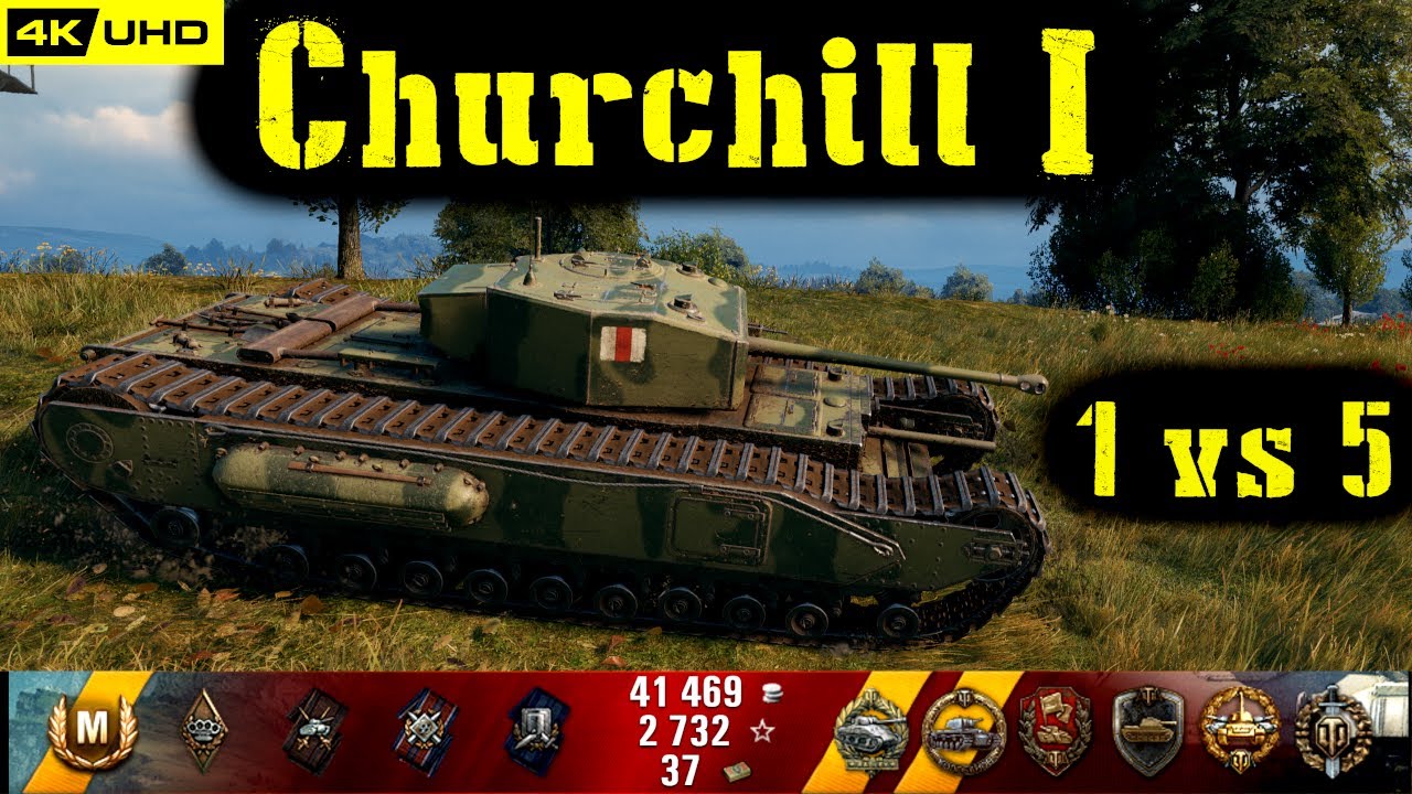 World of Tanks Churchill I Replay - 8 Kills 1.7K DMG(Patch 1.6.1)