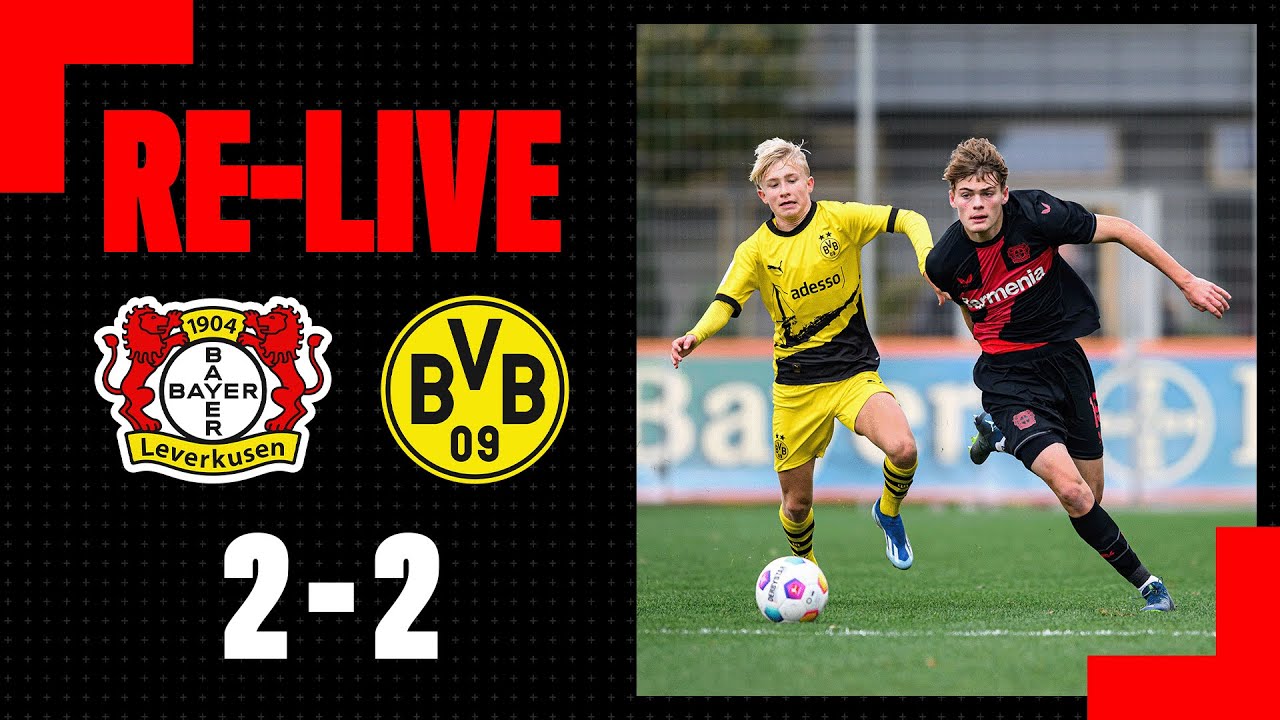 RE-LIVE: Bayer 04 Leverkusen U17 🆚 Bor. Dortmund U17 2:2 | B-Junioren-Bundesliga, 14. Spieltag