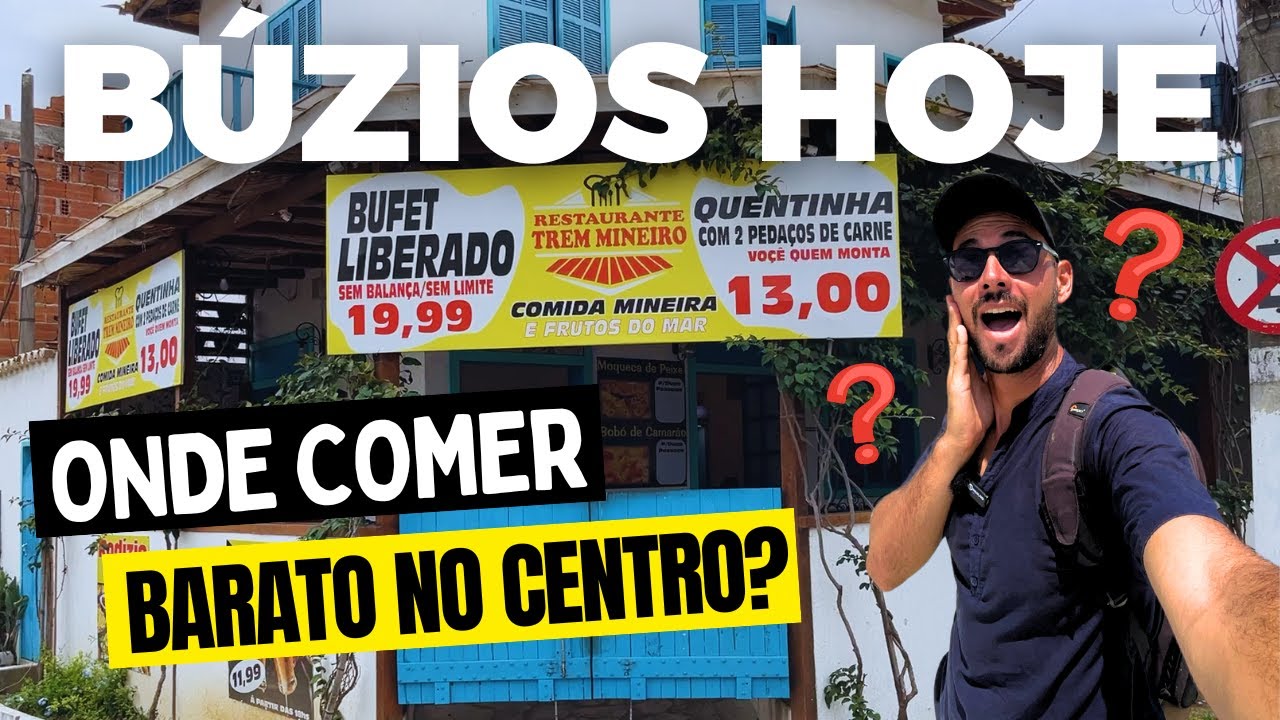 BÚZIOS HOJE 11/01/2025 | ONDE COMER BARATO NO CENTRO E NA RUA DAS PEDRAS