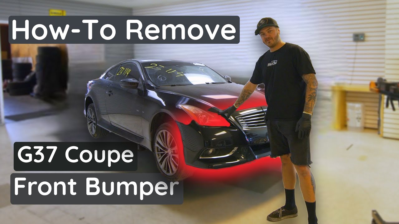 How to Remove a G37 Coupe Front Bumper | TAKE OFF INSTRUCTIONS | INSTALL
