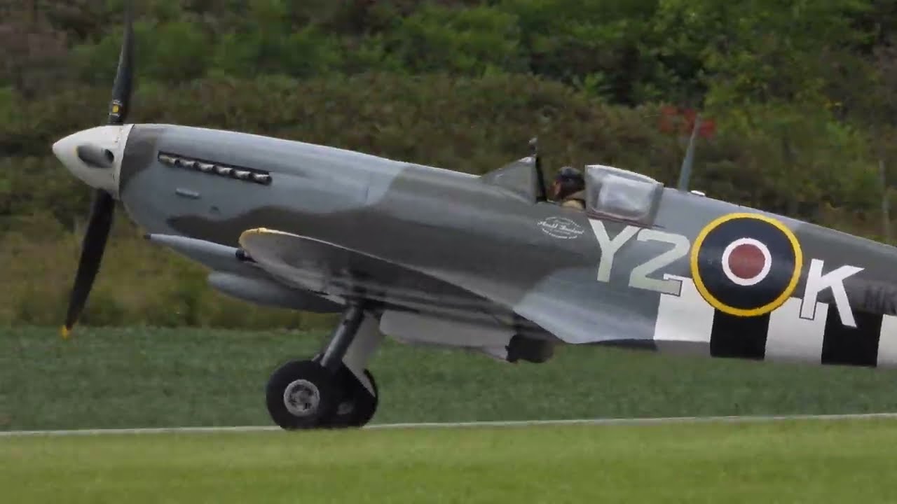 Spitfire Mk9 Hurricane And P-51 Mustang Flypasts Aero Gatineau 2024 Sunday