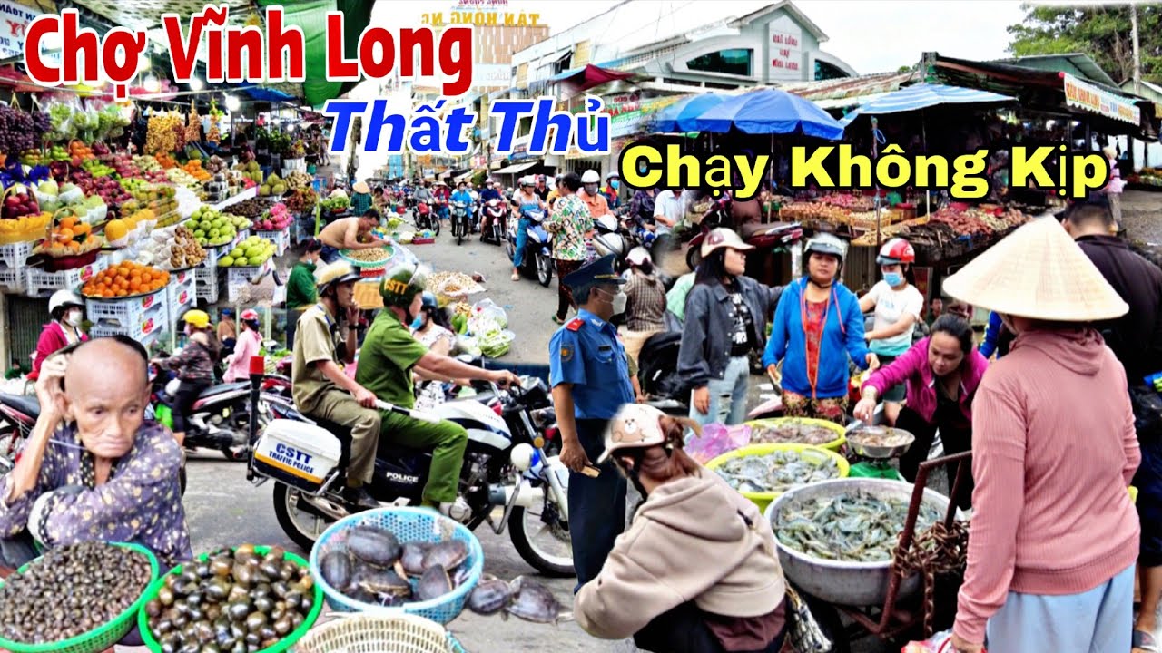 Mừng Lễ 2/9 Chợ Vĩnh Long Thất Thủ C.A Vào Cuộc Gấp - Người Bán Tràng Ra Đường Chợ Vẫn Ế