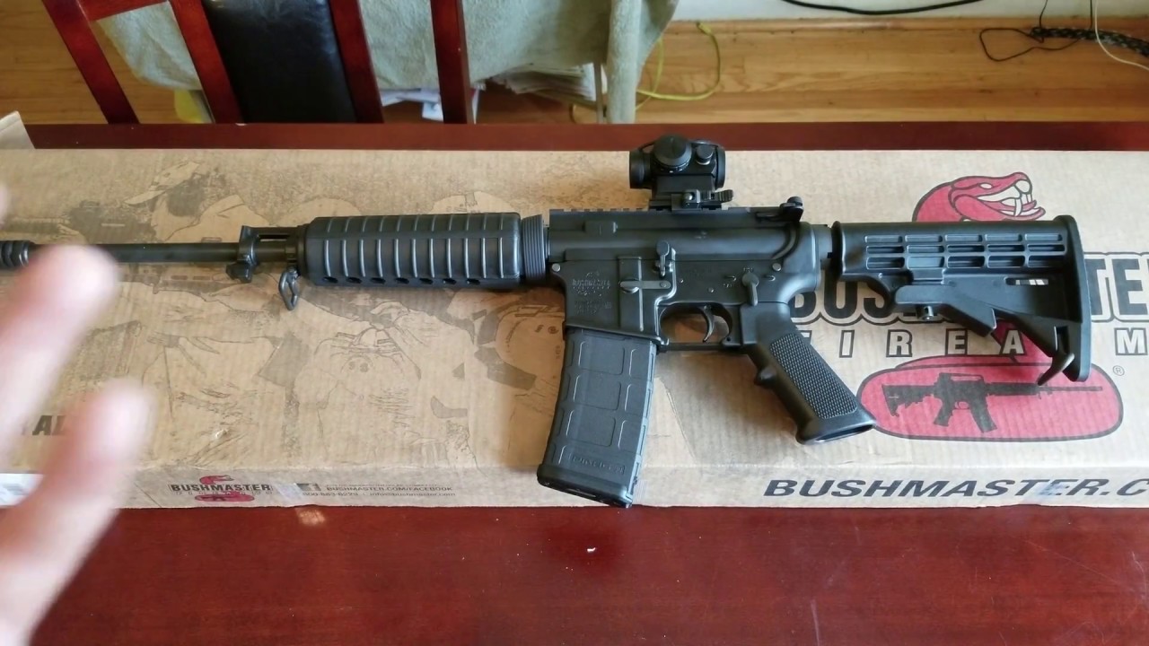 Unboxing the Bushmaster QRC AR15 W/Red Dot