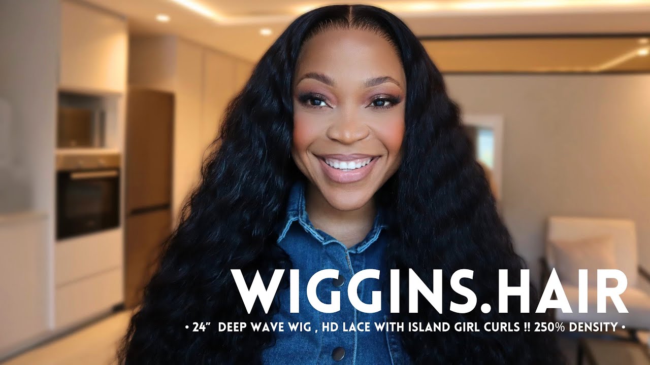 WIGGINS HAIR: Island Girl curls!! | HD Lace 13x4 | 24” Loose Deep Wave Wig | (talk through)