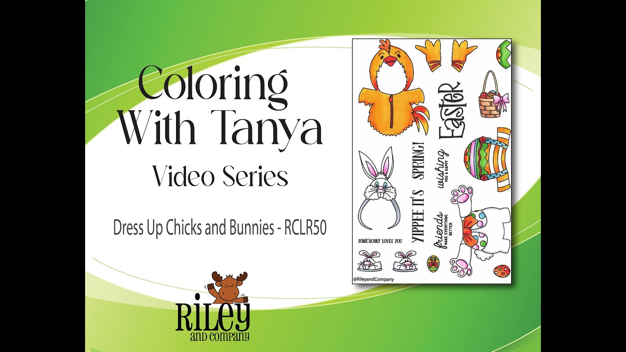 Coloring with Tanya Dress Up Chicks and Bunnies (RCLR50)  Coloring Video