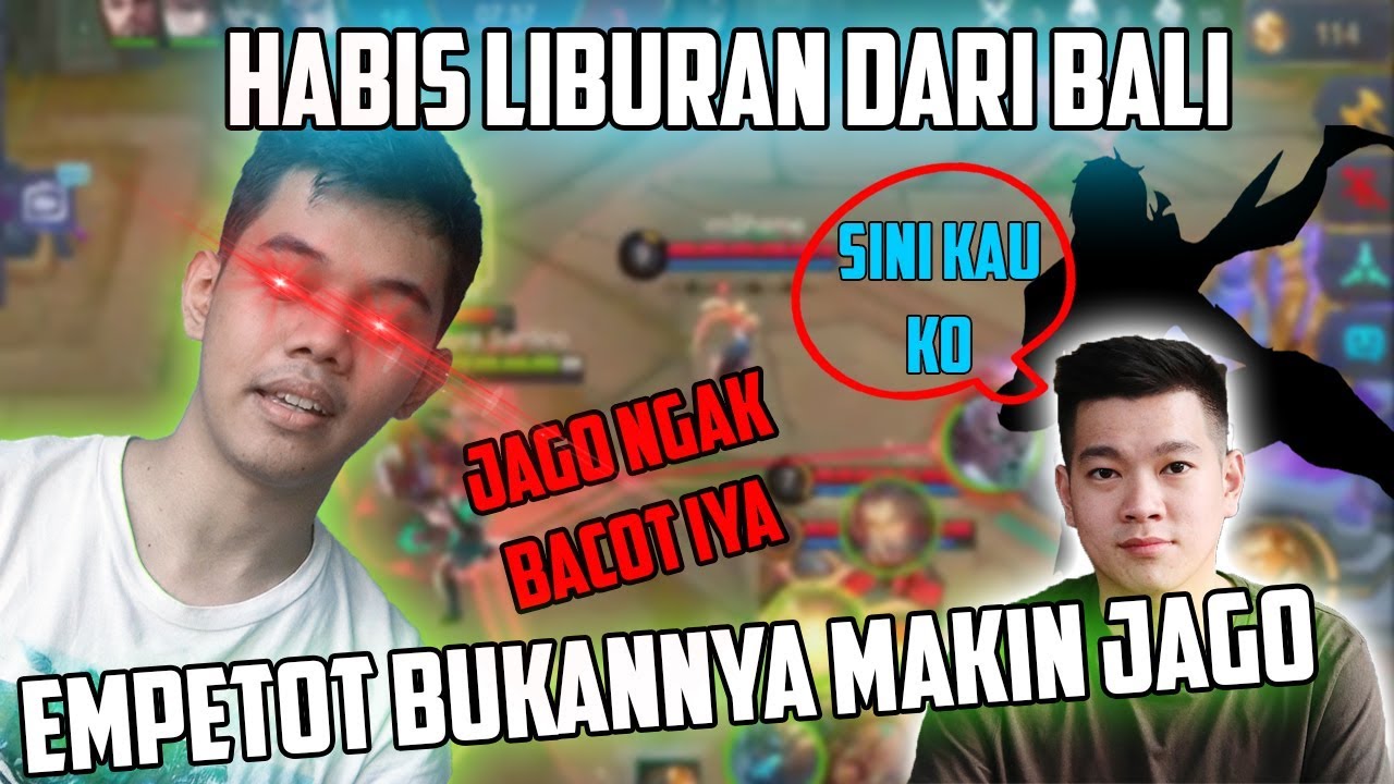 EMPETOT X OURA ADU BACOT GAMING !!! BERGURU DI BALI JADI SKILL SABUN !!!