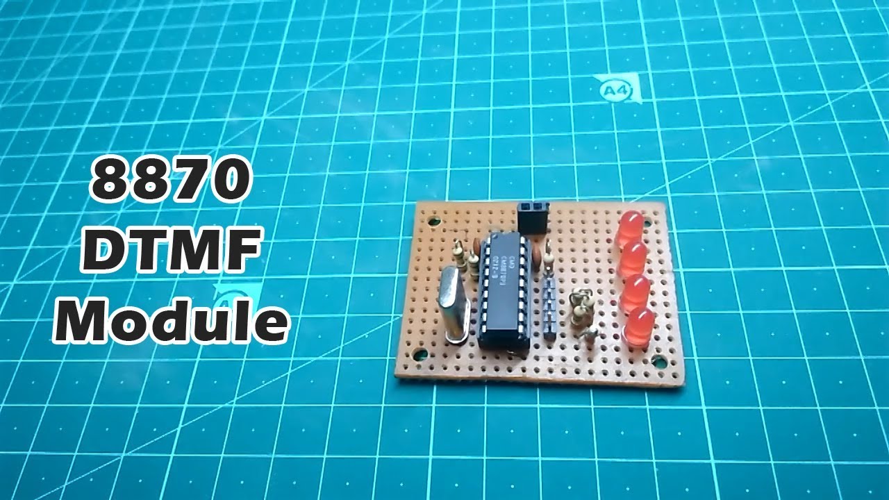 How to make DTMF Decoder using 8870 IC | SdevElectronics