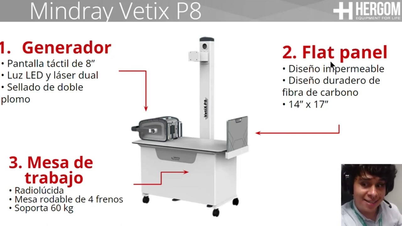 Presentación: VetiX P8 rayos X Mindray Animal Care