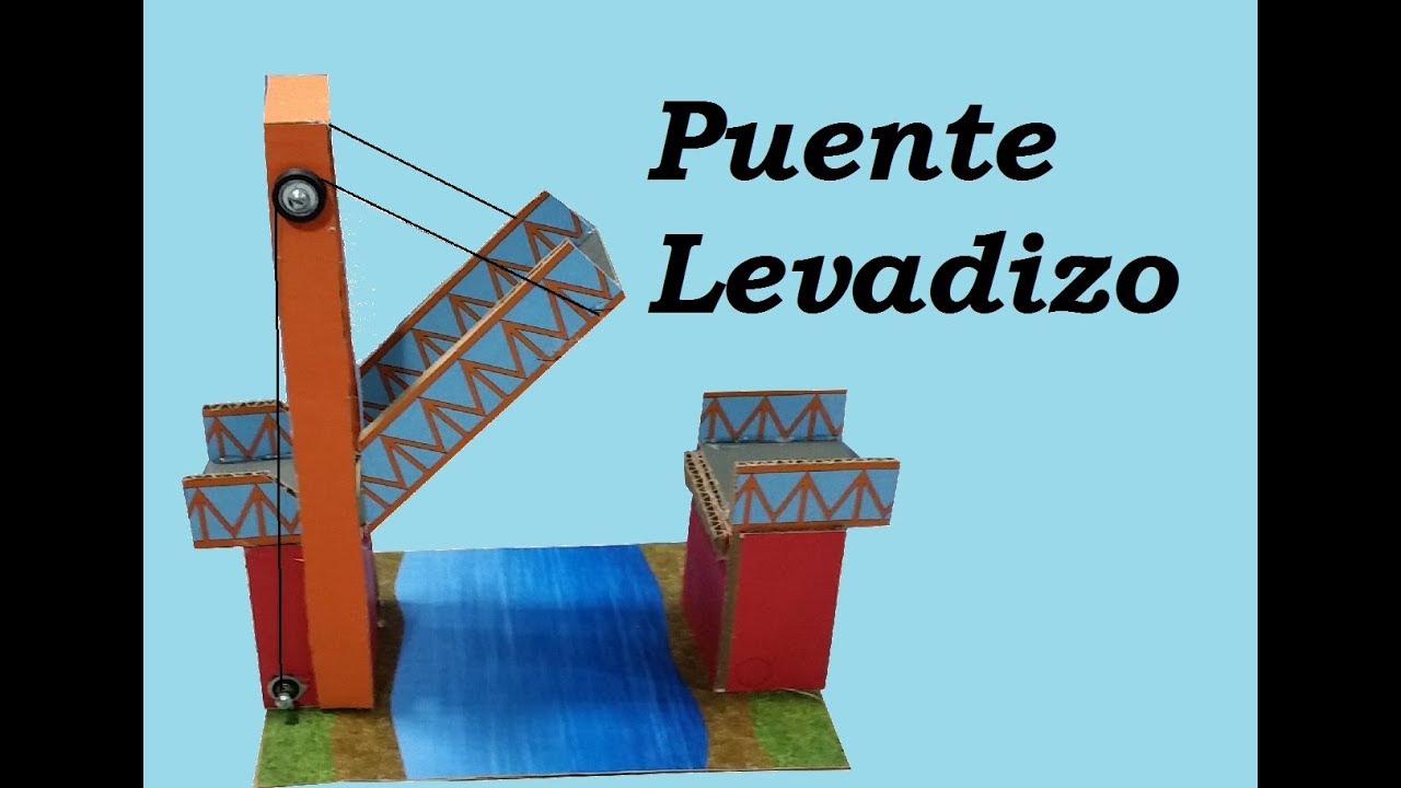 Construcción de una Maqueta de Puente Levadizo de Cartón con Motor y Poleas