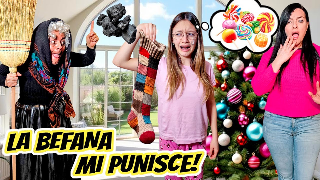 LA BEFANA ENTRA DI NASCOSTO IN CASA NOSTRA LA SPIO E MI PUNISCE! Sofi e Moni