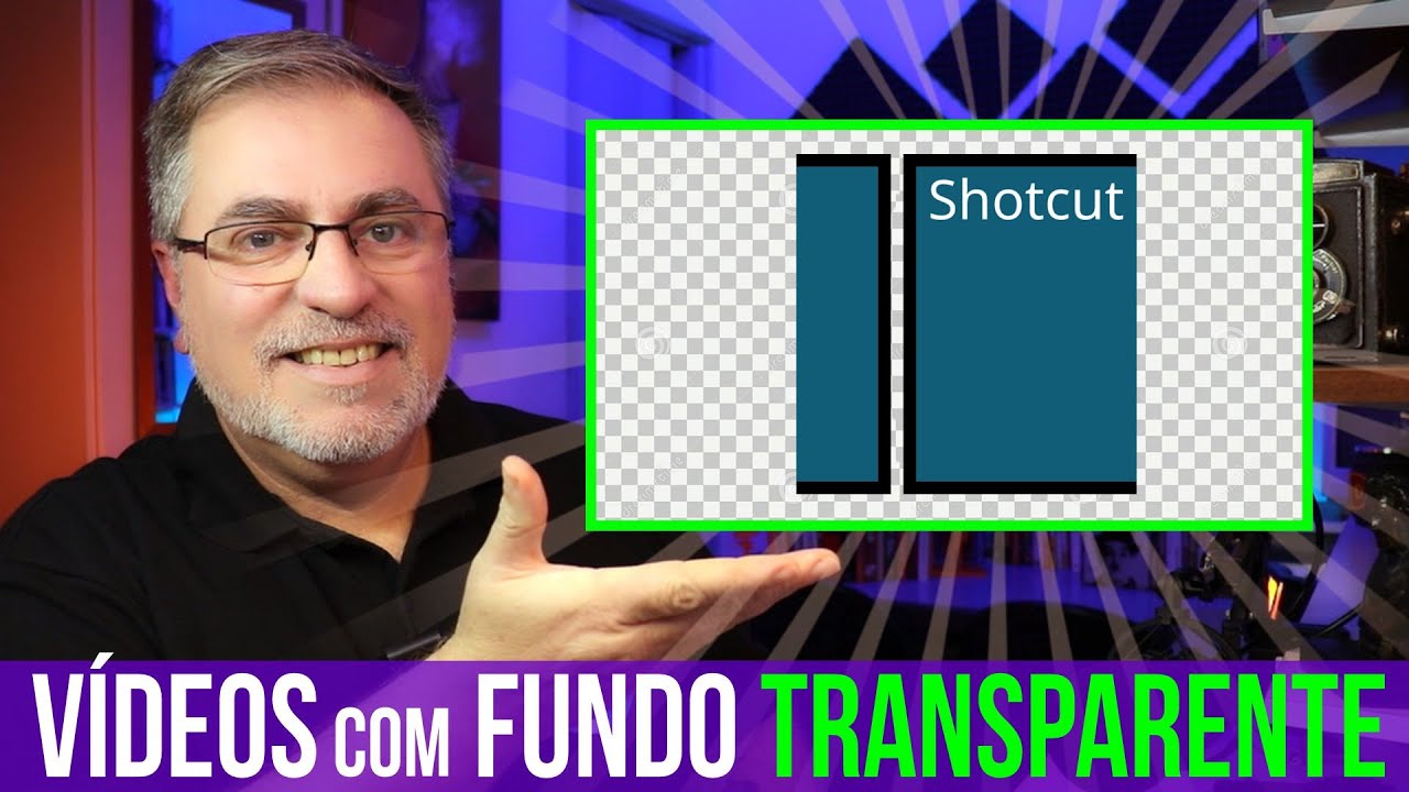 COMO CRIAR VIDEOS com FUNDO TRANSPARENTE no SHOTCUT | Maisvideomundo #104