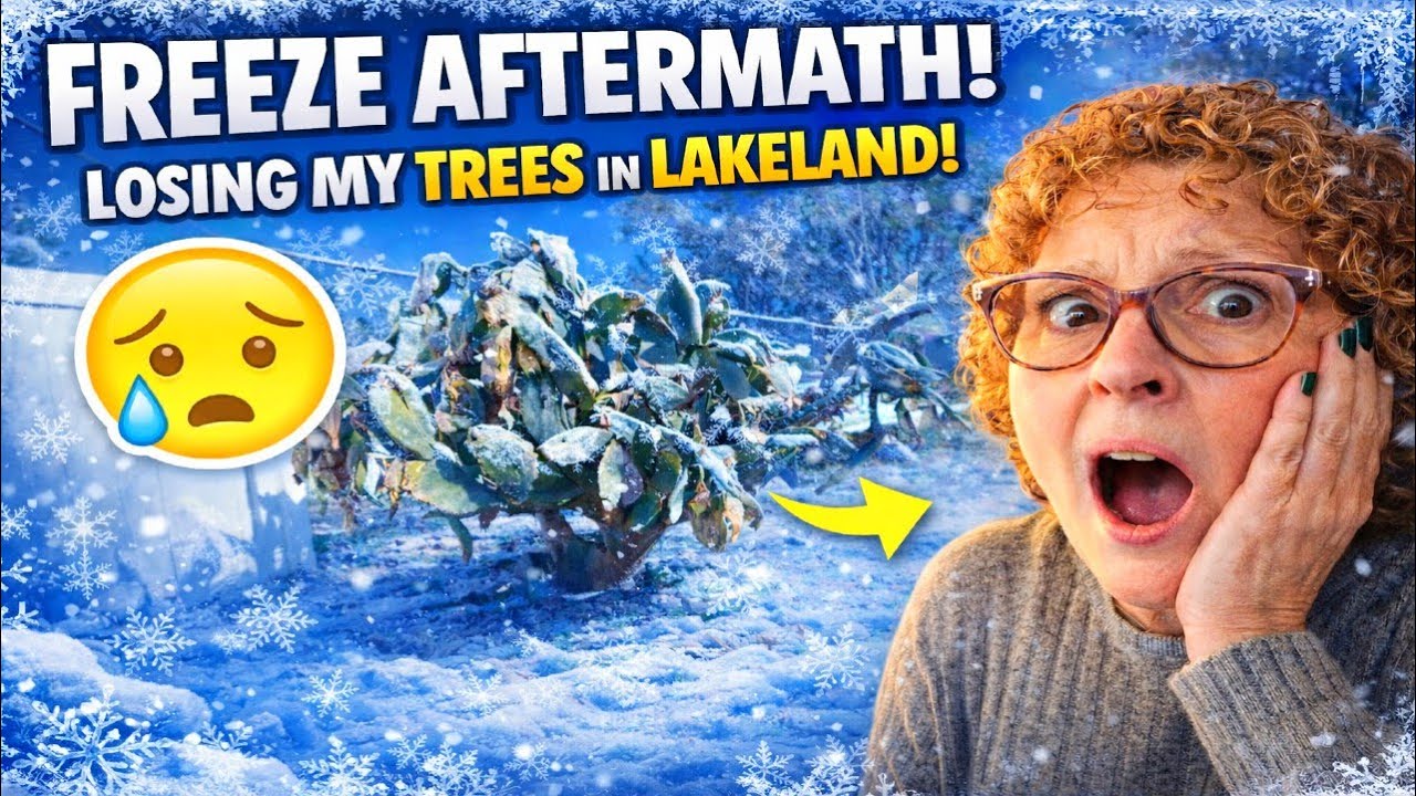 The Aftermath! Florida Hard Freeze Destroyed Everything… Banana Trees GONE!