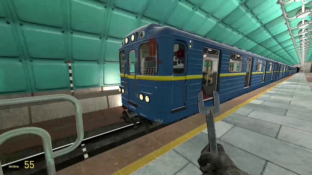 Поездка на киевском ЕМА502 в Gmod Metrostroi