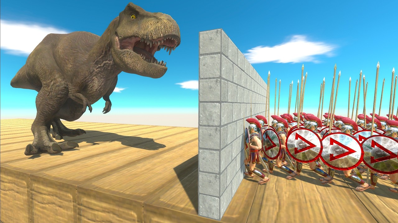 Clash at the Wall: Large Carnivores vs Armies - Animal Revolt Battle Simulator