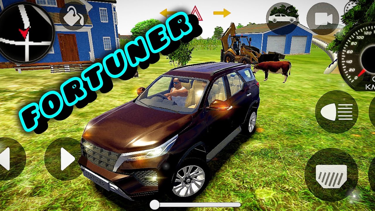 DRIVING FORTUNER IN VILLAGE | INDIAN CARS SIMULATOR 😃.