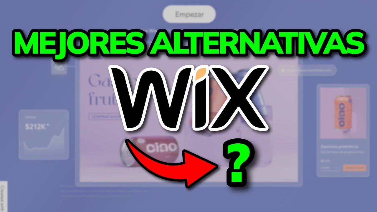 ⭐ 3 Mejores ALTERNATIVAS a WIX para Crear Webs F&aacute;cil y R&aacute;pido (2026)