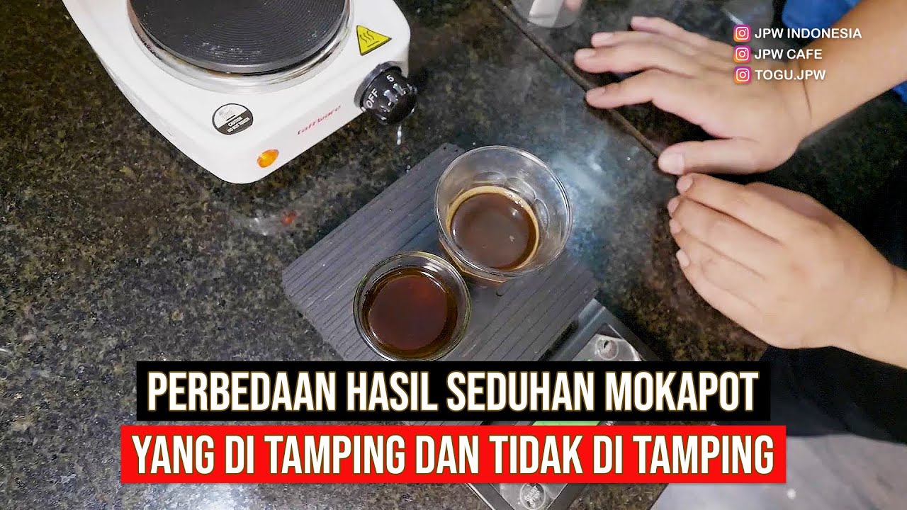 PERBEDAAN HASIL SEDUHAN MOKAPOT YANG DI TAMPING DAN TIDAK DI TAMPING