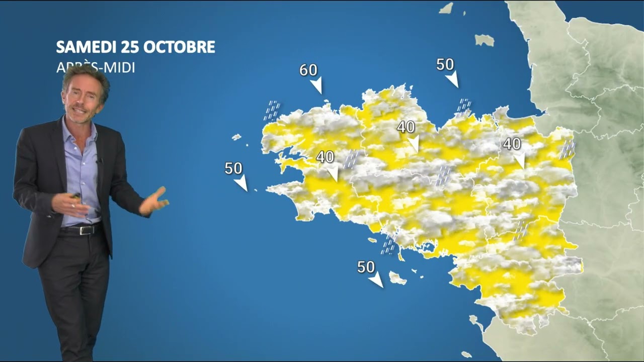 Bulletin m&eacute;t&eacute;o pour le samedi 25 octobre 2025