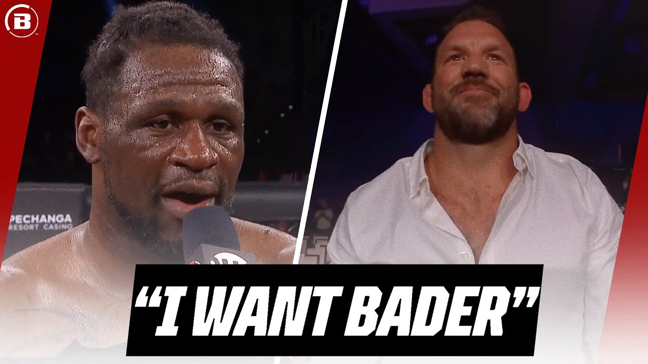 Bellator 293: Daniel James calls out Ryan Bader in his post fight interview