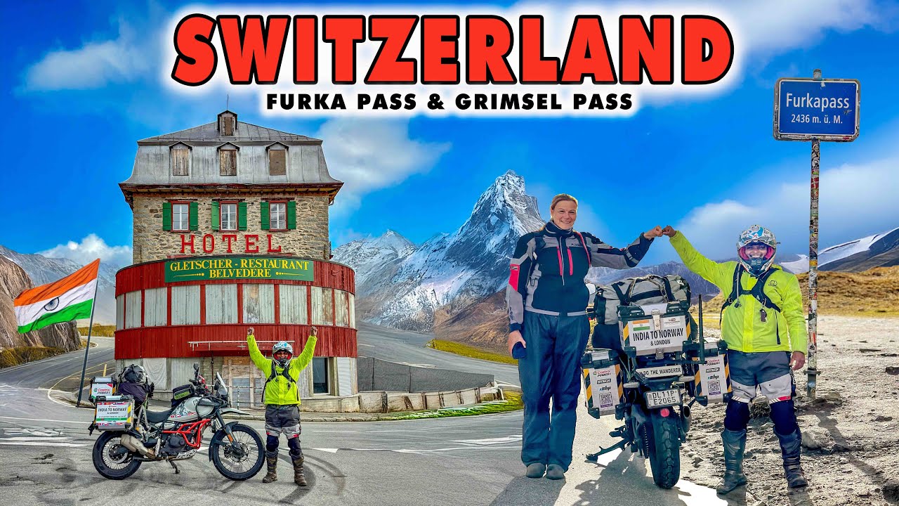INDIAN BIKER reached FURKA & GRIMSEL PASS 🇨🇭SWITZERLAND | Ep-69