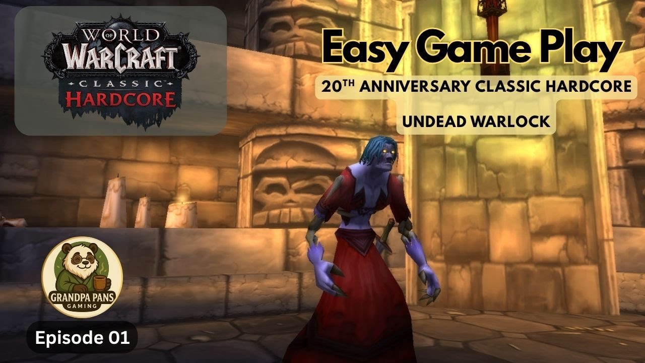 World of Warcraft - Hardcore Classic - Undead Warlock Game Play