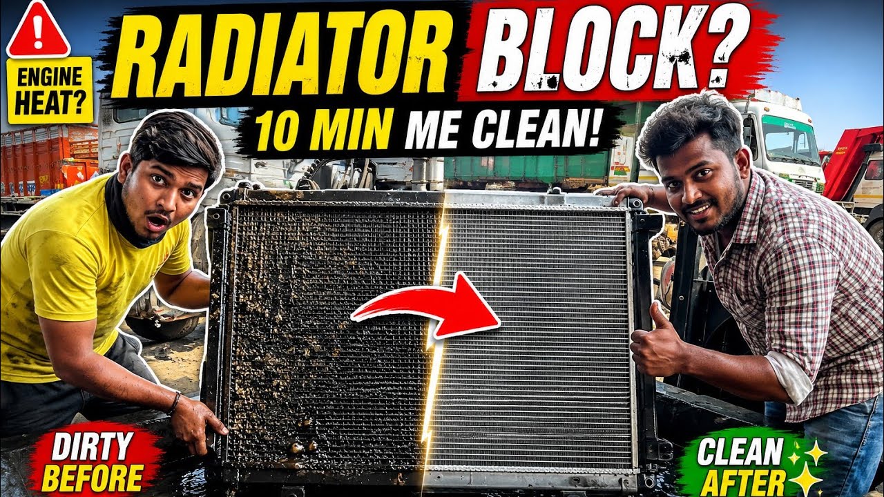 “Truck Overheating Band! 🔥 Radiator Safai Ka Asli Secret”