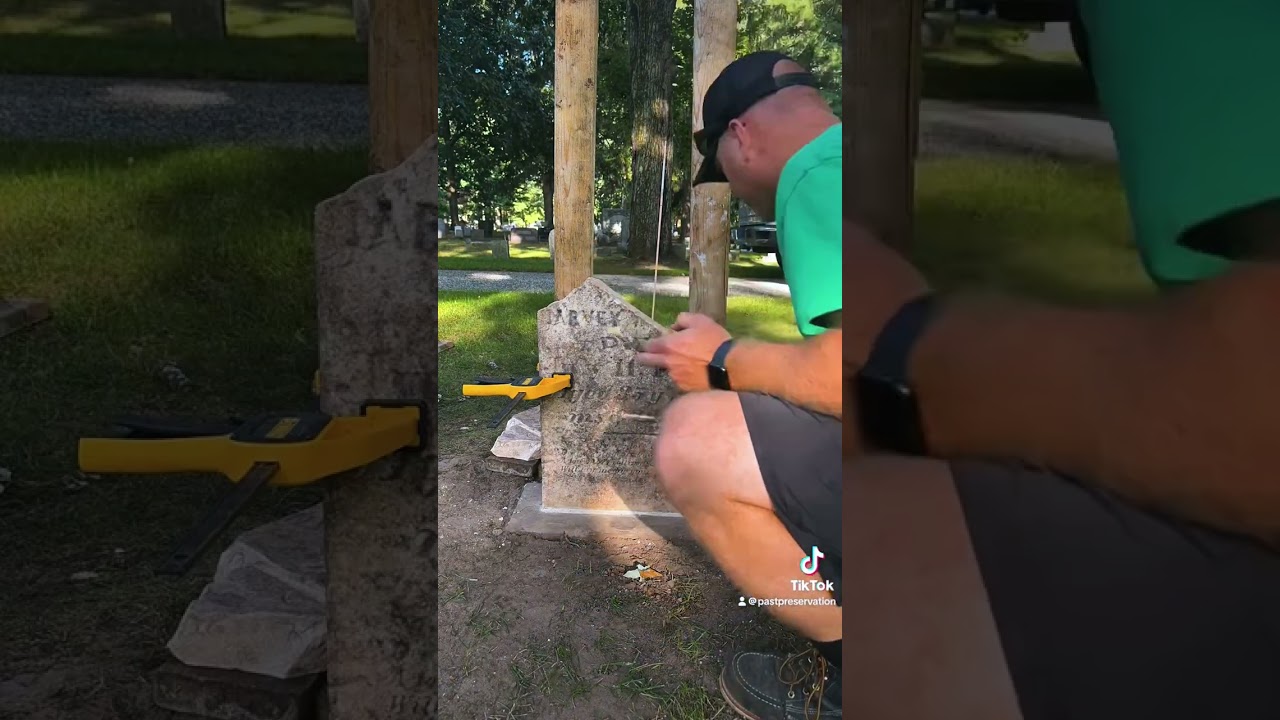 Recovery, rebuilding and restoring a historic grave marker