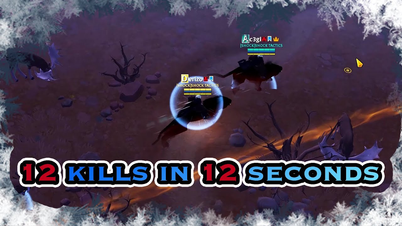Getting 12 kills in 12 seconds? | Albion Permafrost PvP #12 | Dungeon Diving / Open World PVP