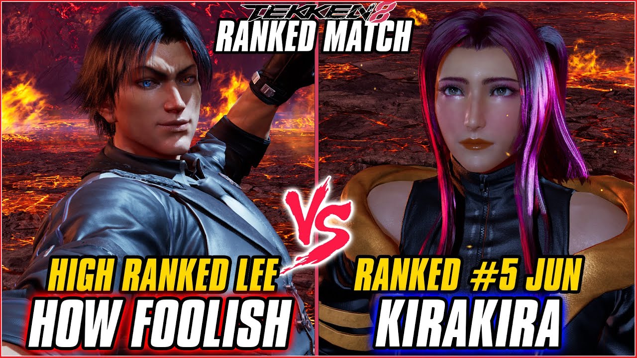TEKKEN 8 ▰ HOW FOOLISH (Lee) vs KIRAKIRA (#5 Ranked Jun) ▰ T8 RANKED GAMEPLAY
