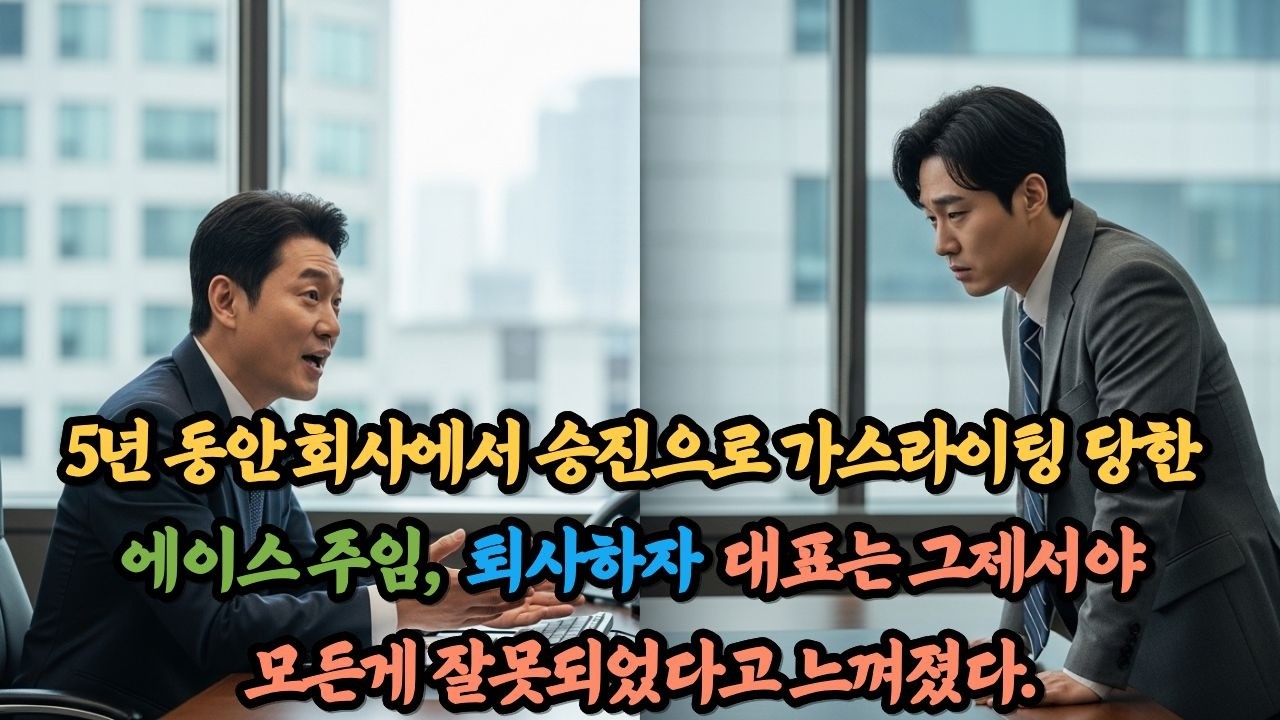 5년동안 승진으로 가스라이팅 당한 주임, 퇴사하고 나서야 해당 직원이 실력자을 깨닫는데...ㅣ후후라디오ㅣ노후사연ㅣ감동사연ㅣ사연라디오ㅣ오디오북